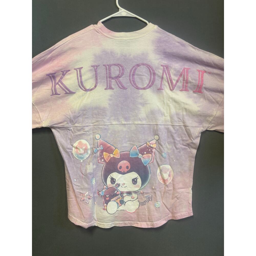Sanrio Kuromi Spirit Jersey Medium JapanLA Baku Graphic Oversized Pastel Tye Dye